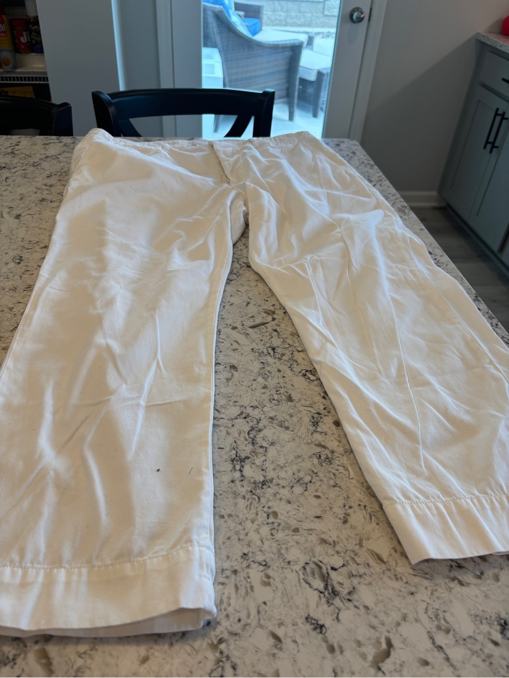 Frame White Casual Cotton Pants 34
